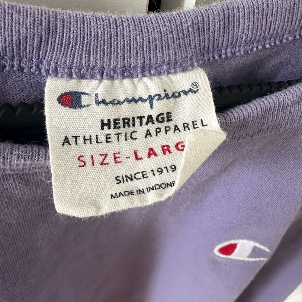 Champion Heritage Athletic Apparel Women's Crop Top Purple - Picture 3 of 4
